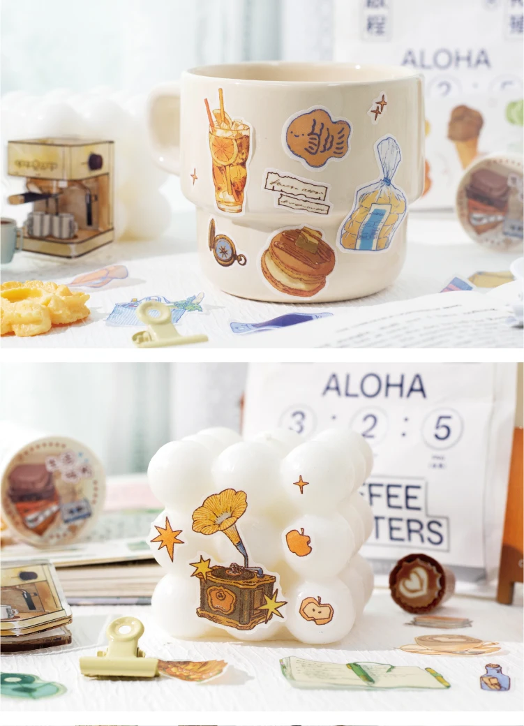 Journal GO 6/5x200cm Instagram Cute Daily Guka Tape Stickers DIY Stationery Scrapbooking Journaling Decorative Masking Tape