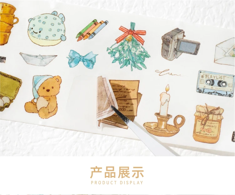 Journal GO 6/5x200cm Instagram Cute Daily Guka Tape Stickers DIY Stationery Scrapbooking Journaling Decorative Masking Tape