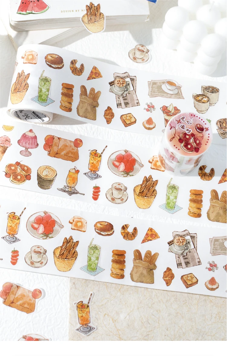Journal GO 6/5x200cm Instagram Cute Daily Guka Tape Stickers DIY Stationery Scrapbooking Journaling Decorative Masking Tape