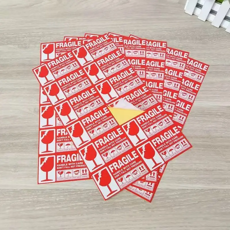 Fragile Stickers Please Handle with Care-Fragile-Thank You Warning Fragile Stickers Permanent Adhesive for Shipping Moving