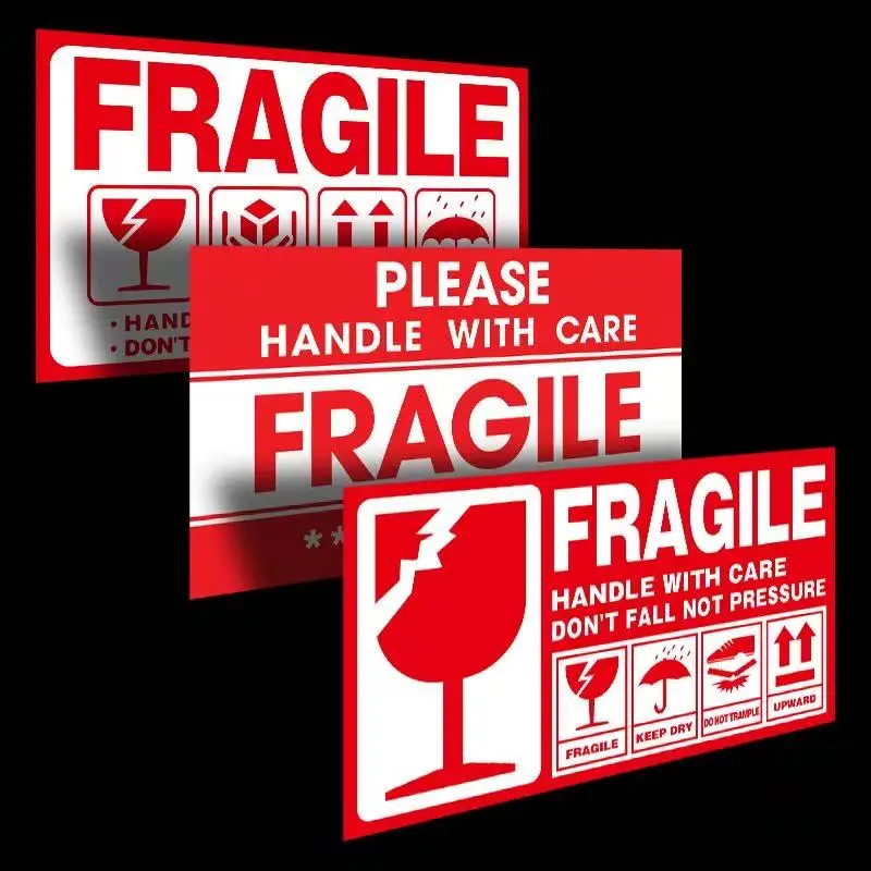 Fragile Stickers Please Handle with Care-Fragile-Thank You Warning Fragile Stickers Permanent Adhesive for Shipping Moving