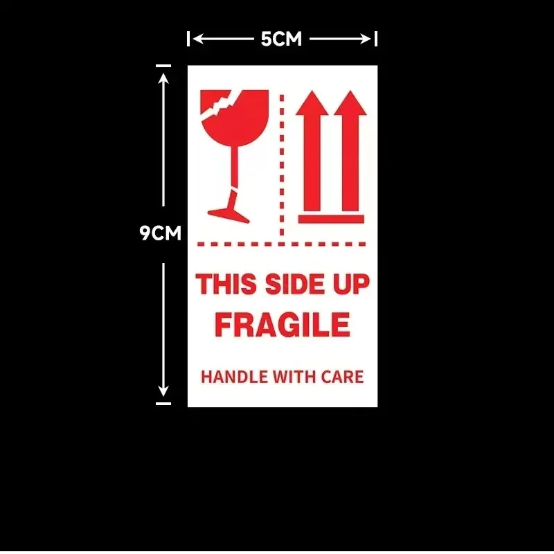 Fragile Stickers Please Handle with Care-Fragile-Thank You Warning Fragile Stickers Permanent Adhesive for Shipping Moving