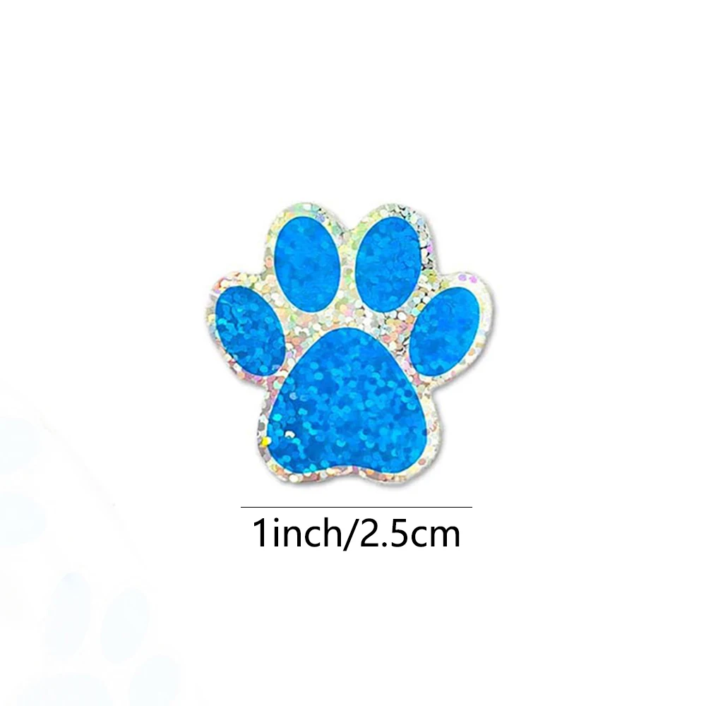 50-500pcs Dog Cat Bear Paw Labels Stickers 1inch Colorful Paw Print Stickers For Laptop Reward Sticker Stationery For Student