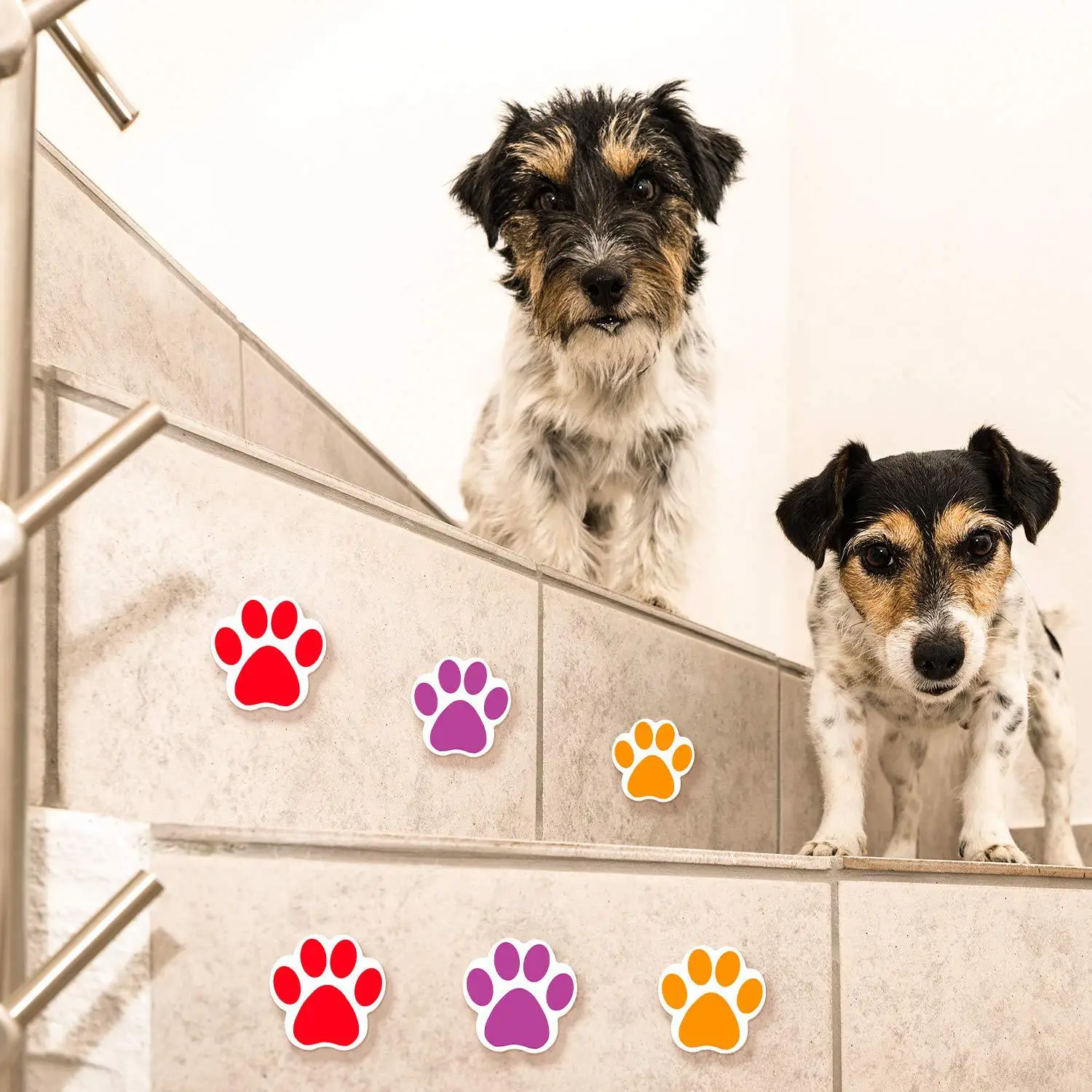50-500pcs Dog Cat Bear Paw Labels Stickers 1inch Colorful Paw Print Stickers For Laptop Reward Sticker Stationery For Student