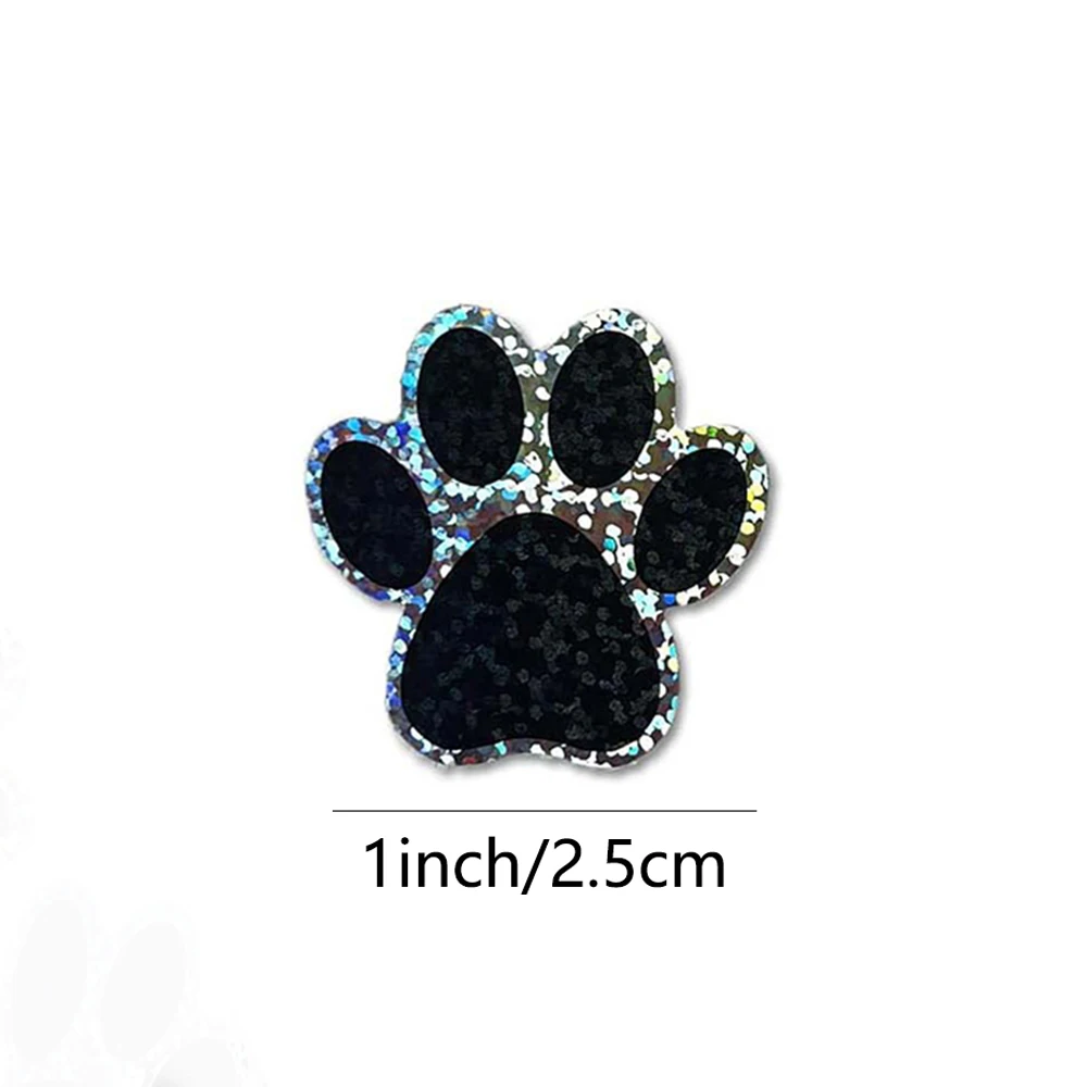 50-500pcs Dog Cat Bear Paw Labels Stickers 1inch Colorful Paw Print Stickers For Laptop Reward Sticker Stationery For Student