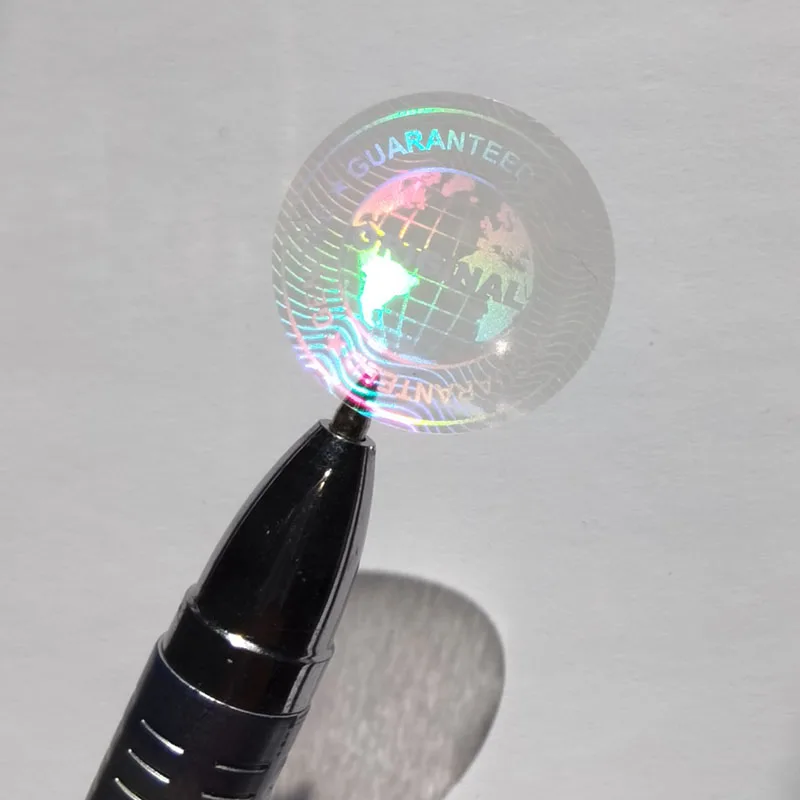 290pcs 20mm Diameter Round Transparent Hologram Orignal Sticker Genuine Guarranteed Avoid Open Tamper Proof Clear Label Seal