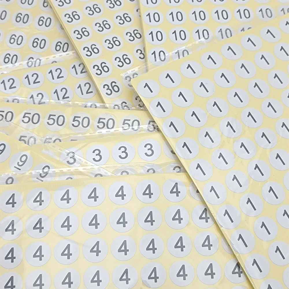 13mm Circular Digital Sticker Number Labels From 0 to 30 Digital Adhesive Stickers 1980 Pcs/Pack 1,5,9,3,15,21,23,16,18