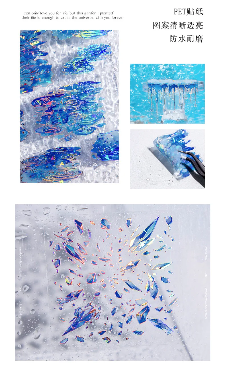 20pcs/1lot kawaii Stationery Sticker Boundless Waterspeak junk journal Decorative Scrapbooking DIY Craft Sticker