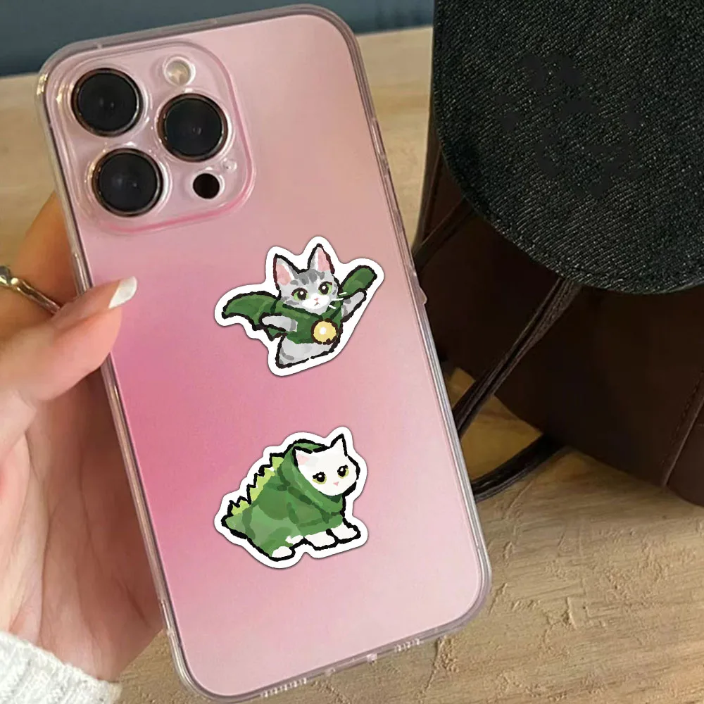 77PCS Cartoon Cat Stickers Exquisite Animal Account Materials Phone Cases Laptop Luggage Waterproof Stickers