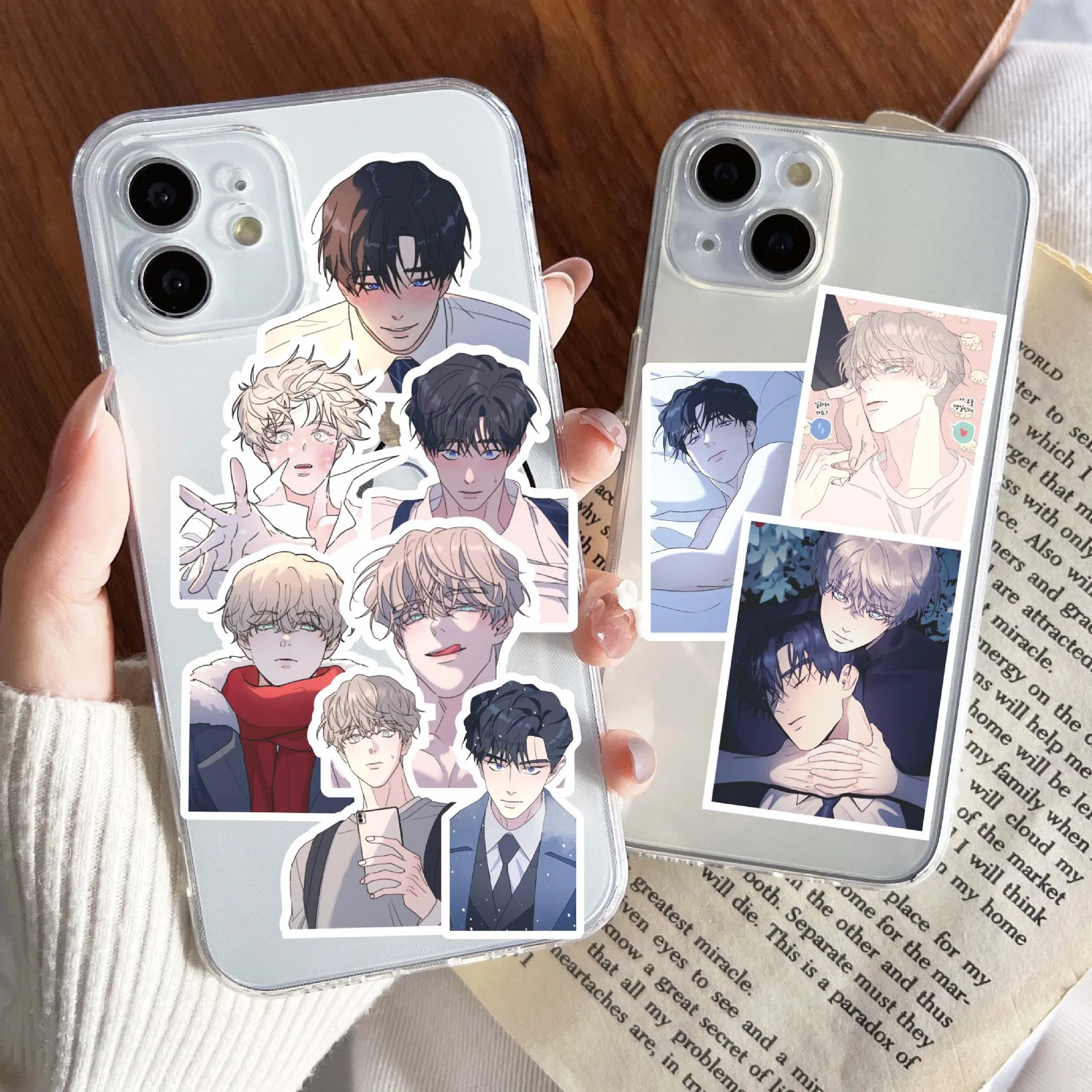 80 Pcs/Set Korean Comic Sticker Taekyung Heeseo Cartoon Character Decorative Stickers Cosplay Gift