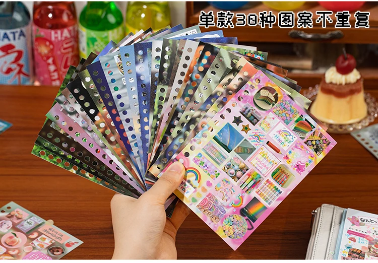 TIANZI 20/40 Pcs Retro Japanese Stationery Die Cut Stickers Book Cartoon Decorative for Handmade Scrapbooking Journal Supplies