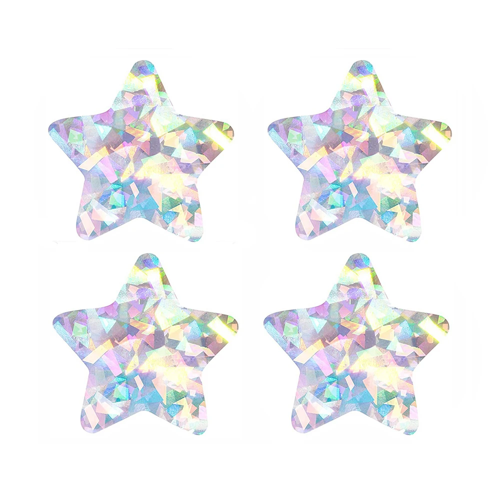 50-500pcs Holographic Silver Star Stickers For Kids Reward Gold Foil Star Stickers Labels For Wall Crafts Classroom Supplies