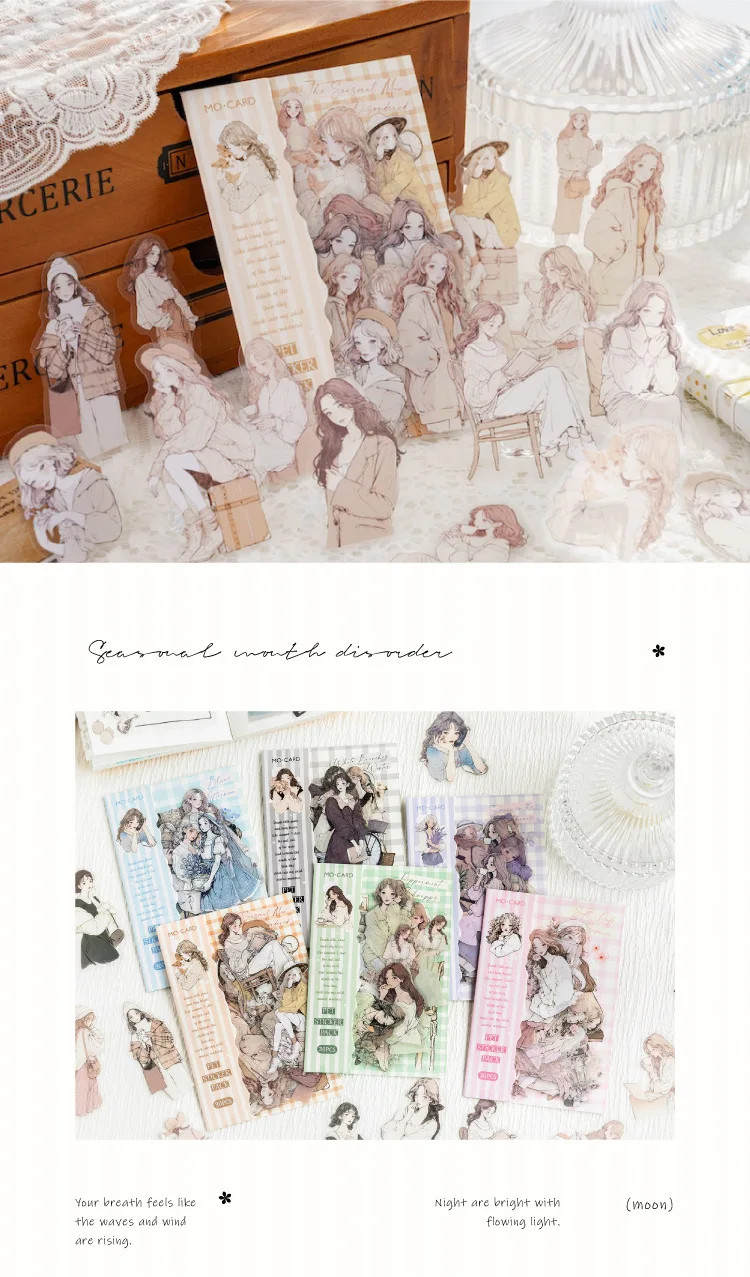 30pcs/1lot Kawaii Stationery Stickers White Lover Diary Decorative Mobile Stickers Scrapbooking DIY Craft Stickers