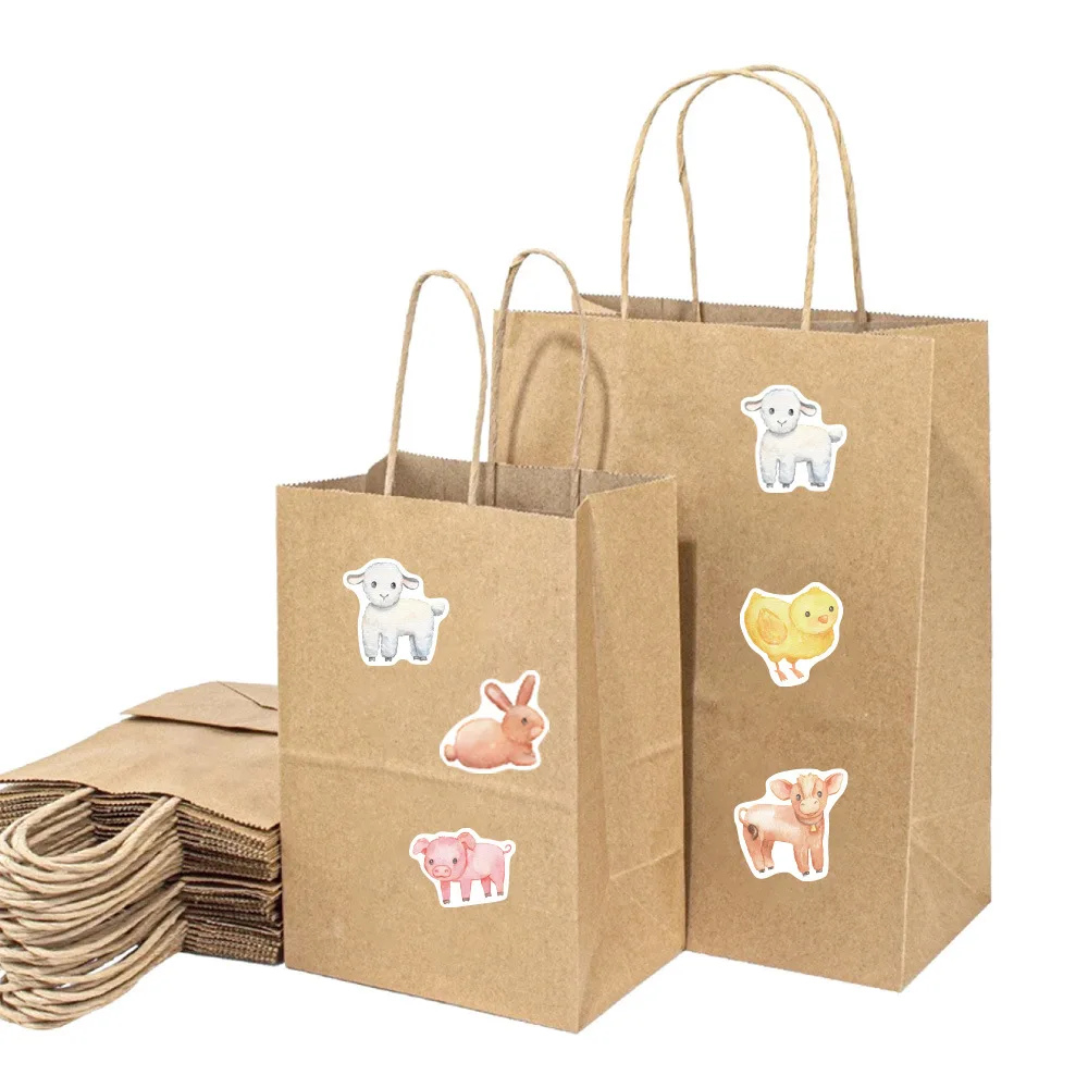 1 Roll of 500 Non-Standard Farm Animal Stickers 2.5cm/1.0'' DIY Gift Decoration Reward Learning Graffiti Game Art Stickers Suita