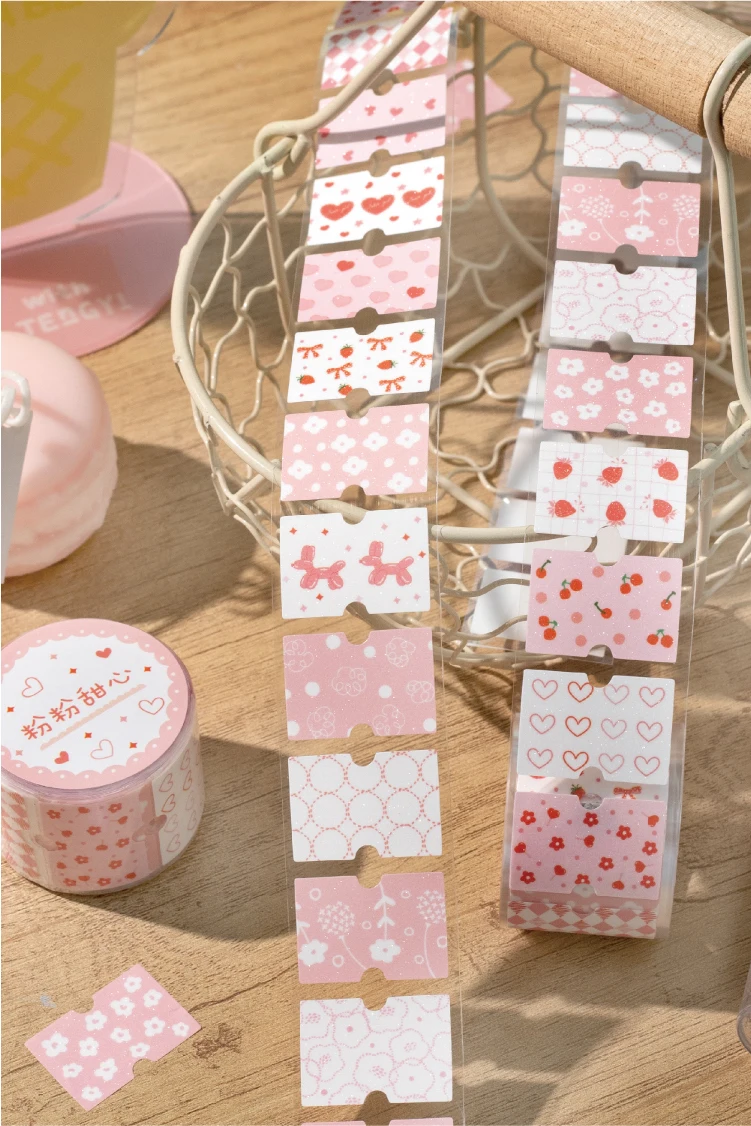 Journal GO 3x200cm Floral Tape Stickers Collage Junk Journal DIY Scrapbooking Planner Decor Photo Album Aesthetics Craft Tape