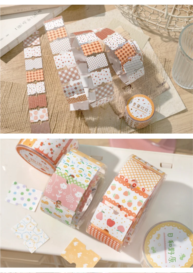 Journal GO 3x200cm Floral Tape Stickers Collage Junk Journal DIY Scrapbooking Planner Decor Photo Album Aesthetics Craft Tape