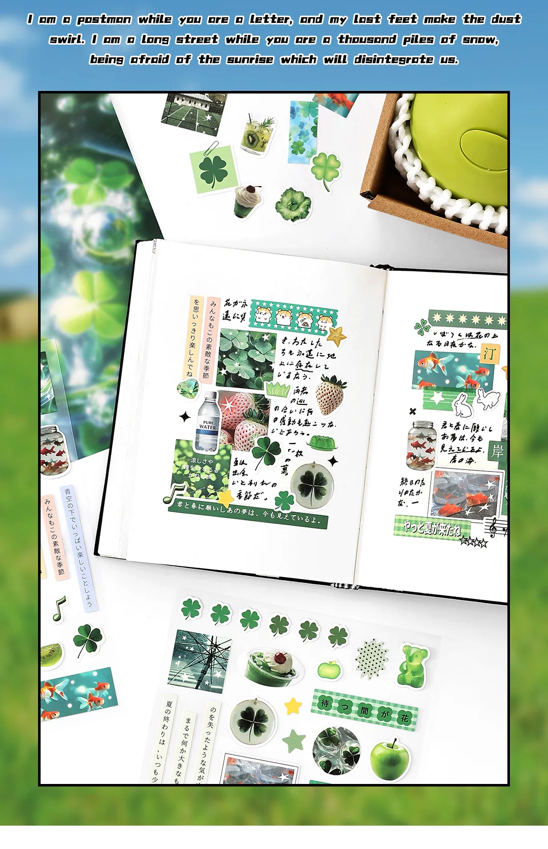 2sheets Kawaii Japanese Childhood Memories Die cut Adhesive Sticker Junk Journal Collage Decoration Scrapbook Diary Cute Sticker