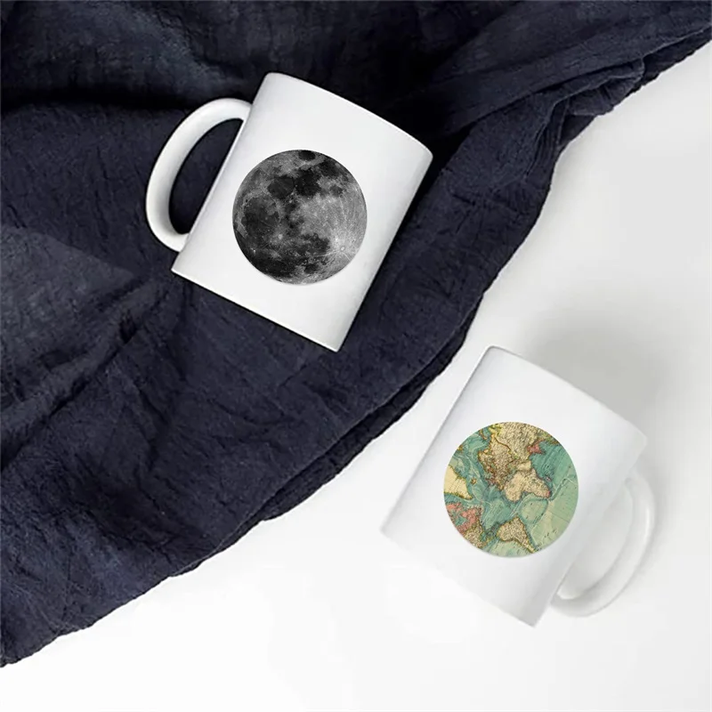 10/30/50PCS Vintage Planet Map PVC Sticker Aesthetic Korean Stationery DIY Decoration Scrapbooking School Supplies