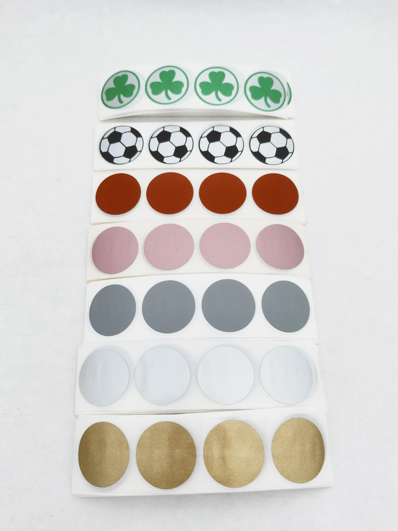 100PCS 25mm "1" Inch Round Circle Scratch Off Stickers For DIY Lucky Promotional Game Gift Cards