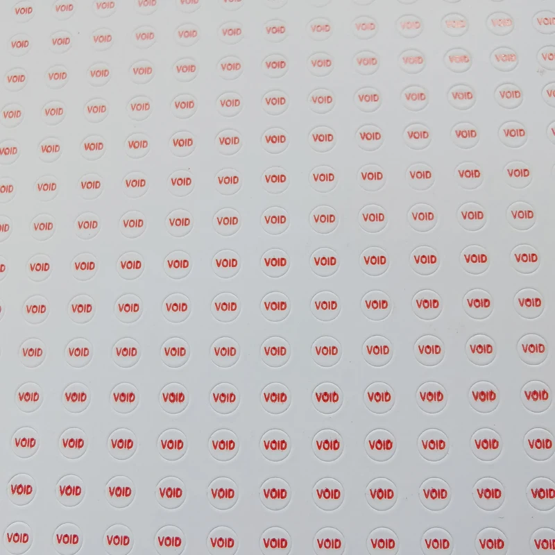 Drop Shipping 1000pcs 0.25cm Round Fragile Paper Warranty Sticker Void Black and Red Mobile Screw Seal
