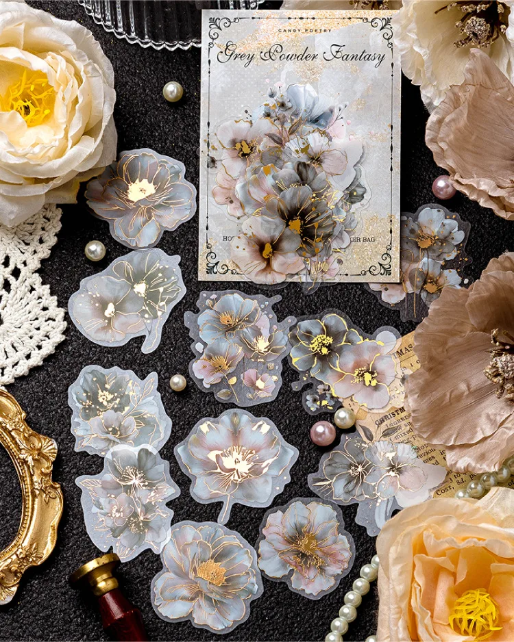 20pcs/lot Kawaii Stationery Stickers A Poem of Flowers Junk journaling stickers Planner Decorative Mobile Scrapbooking Supplies