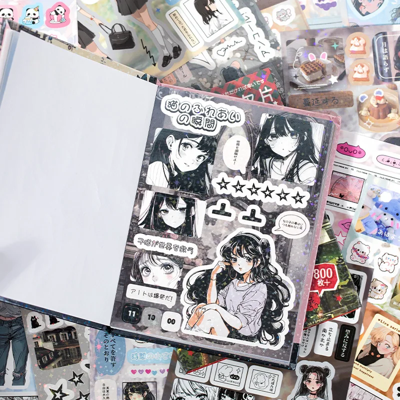 Mr.Paper 3Style 45Pcs/bag cut film sticker book for DIY handbook phone case photo frame album scrapbook hang tag card decoration