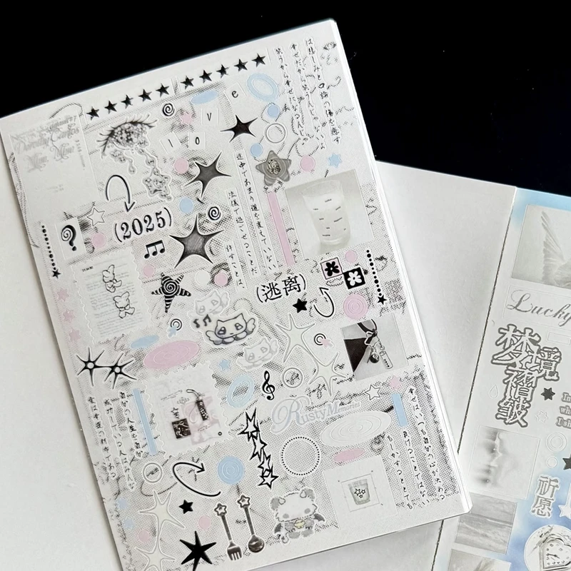 32 Pages Ins Cute Korean Style Decorative Stickers Book Scrapbooking Phone Case DIY Journal Collage Material Sticker Gift