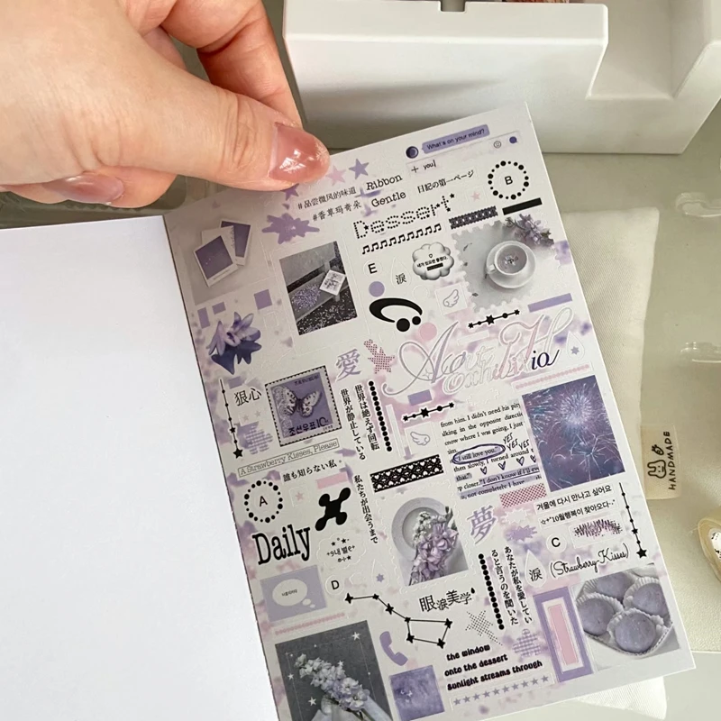 32 Pages Ins Cute Korean Style Decorative Stickers Book Scrapbooking Phone Case DIY Journal Collage Material Sticker Gift