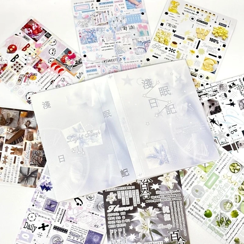 32 Pages Ins Cute Korean Style Decorative Stickers Book Scrapbooking Phone Case DIY Journal Collage Material Sticker Gift