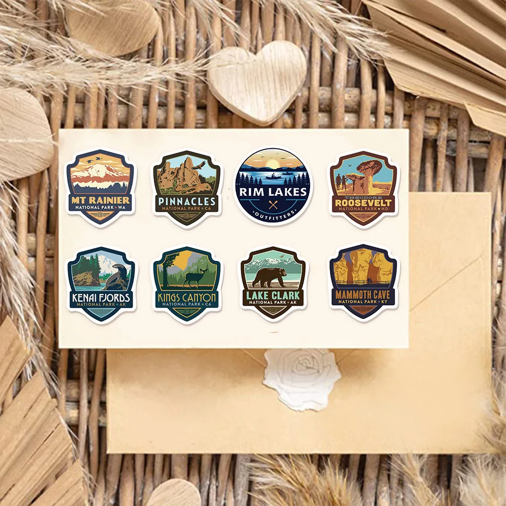 50PCS National Park Landscape Graffiti Stickers DIY Luggage Speaker Skateboard Water Cup Notebook Waterproof Stickers