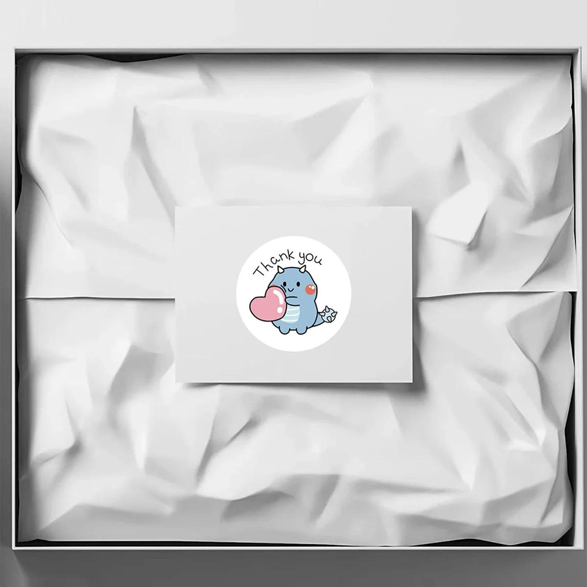 50/100/500pcs 1 Inch Thank You Stickers Cartoon Dinosaur Labels for Packaging Baking Labels Gifts Seal Decor Children's Stickers