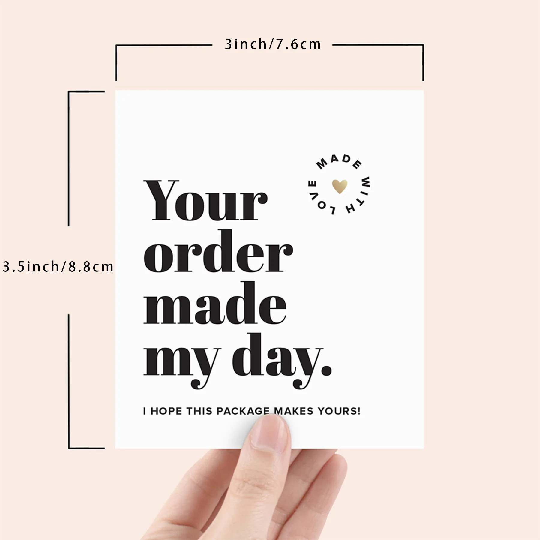 50 Pcs/pack Thank You Cards Business Card,Suitable for Business, Baby Shower, Wedding, Small Business, Graduation