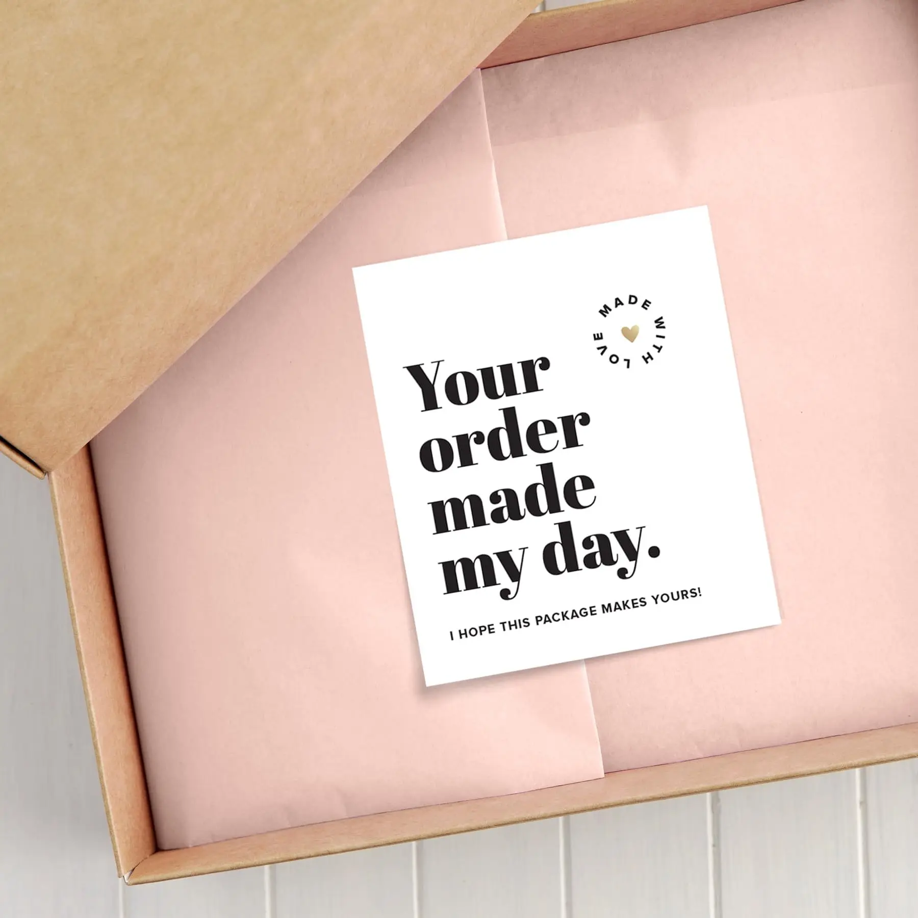 50 Pcs/pack Thank You Cards Business Card,Suitable for Business, Baby Shower, Wedding, Small Business, Graduation