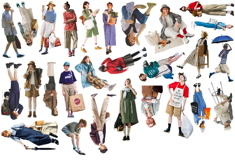 26pcs Cute Fashion Street Shooting Women's Magazine Stickers Spring Summer Daily Wear Hand-Held Account Diary Collage Material