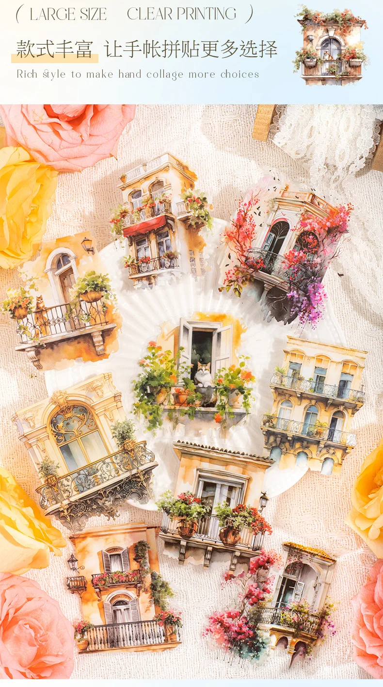 25pcs Kawaii Stationery Stickers Forest House Junk Journal Diary Planner Decorative Mobile Sticker Scrapbooking