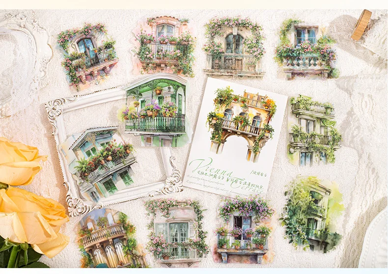 25pcs Kawaii Stationery Stickers Forest House Junk Journal Diary Planner Decorative Mobile Sticker Scrapbooking