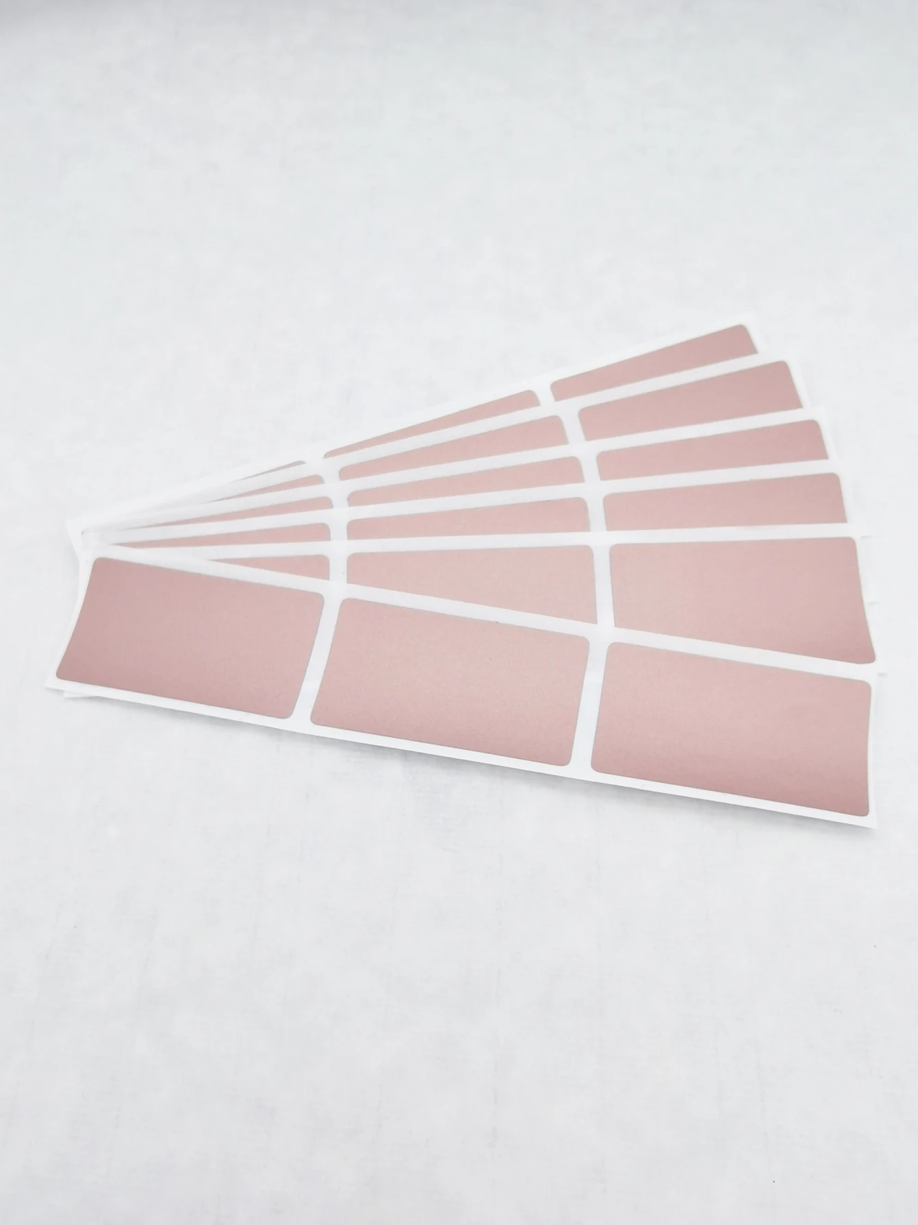 New 23x42mm 100pcs ROSE Gold Adhesive SCRATCH OFF Stickers DIY Password Hand Made Scratched Stripe Card Film