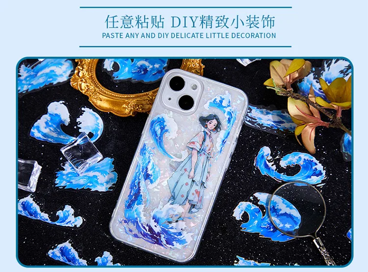 20pcs/1lot kawaii Stationery Sticker natural water environment junk journal Decorative Scrapbooking DIY Craft Sticker