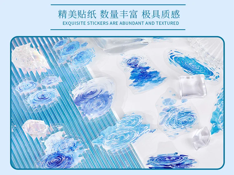 20pcs/1lot kawaii Stationery Sticker natural water environment junk journal Decorative Scrapbooking DIY Craft Sticker