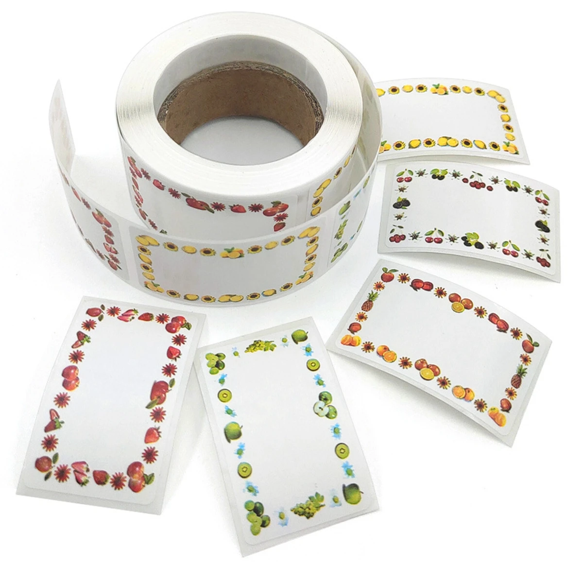 250Pcs Rectangle Canning Labels for Food Containers Jars Kitchen Restaurant Storage Organization, Can Write, 1.2' X 2'