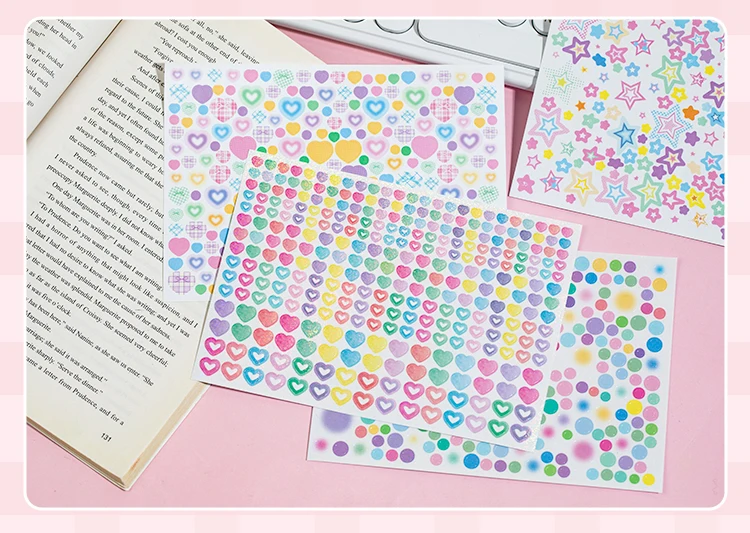Frosted Cartoon Handbook Stickers Book DIY Planner Decorative Waterproof Material Journal Korean Stationery School Supplies
