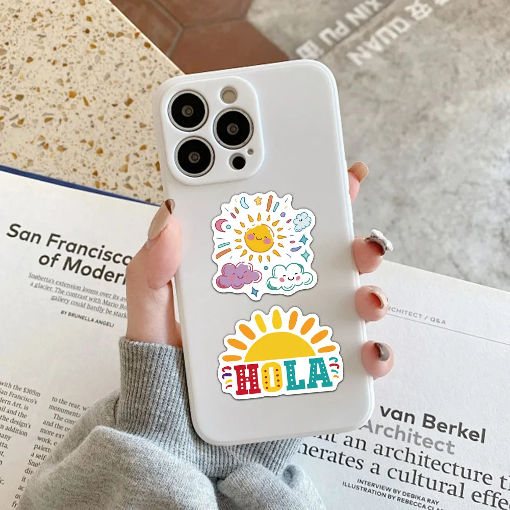 50/100PCS Spanish Motivational Stickers Cute and Exquisite Account Materials Phone Cases Laptop Suitcases Water Cups Waterproof