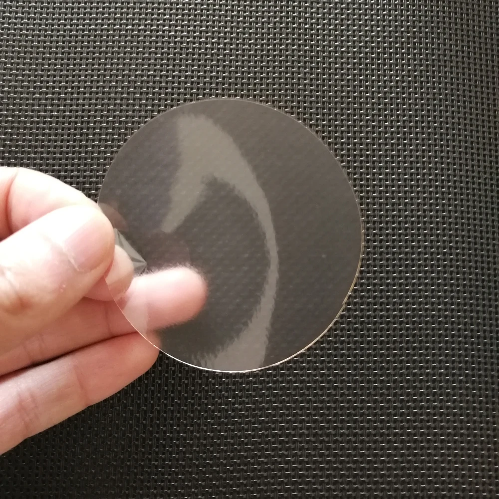 20/25/30/40/50/60/70mm Round/Circular Blank Transparent Waterproof Seal Sticker Clear PVC Label Without Printing