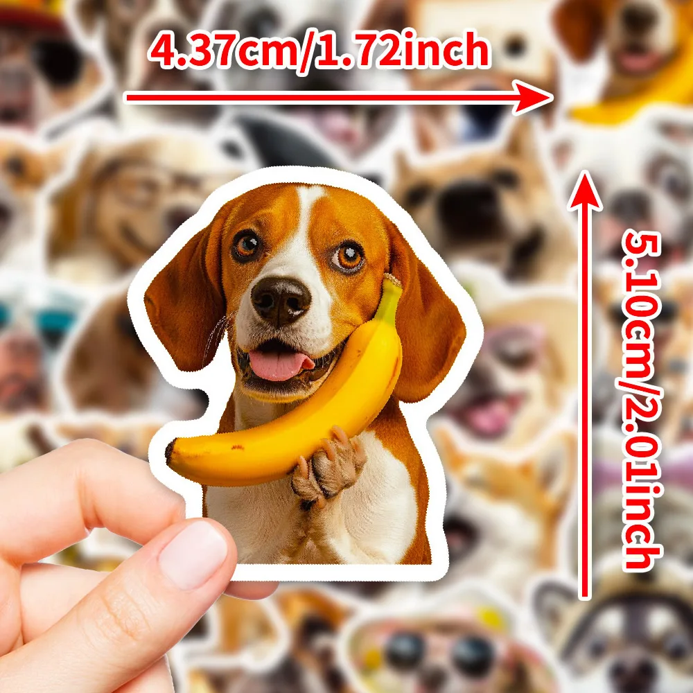 10/50/500pcs Funny Dog Stickers Cartoon Cute Decals Toy Stationery Guitar Phone Bicycle Laptop Luggage Car Graffiti Kids Sticker