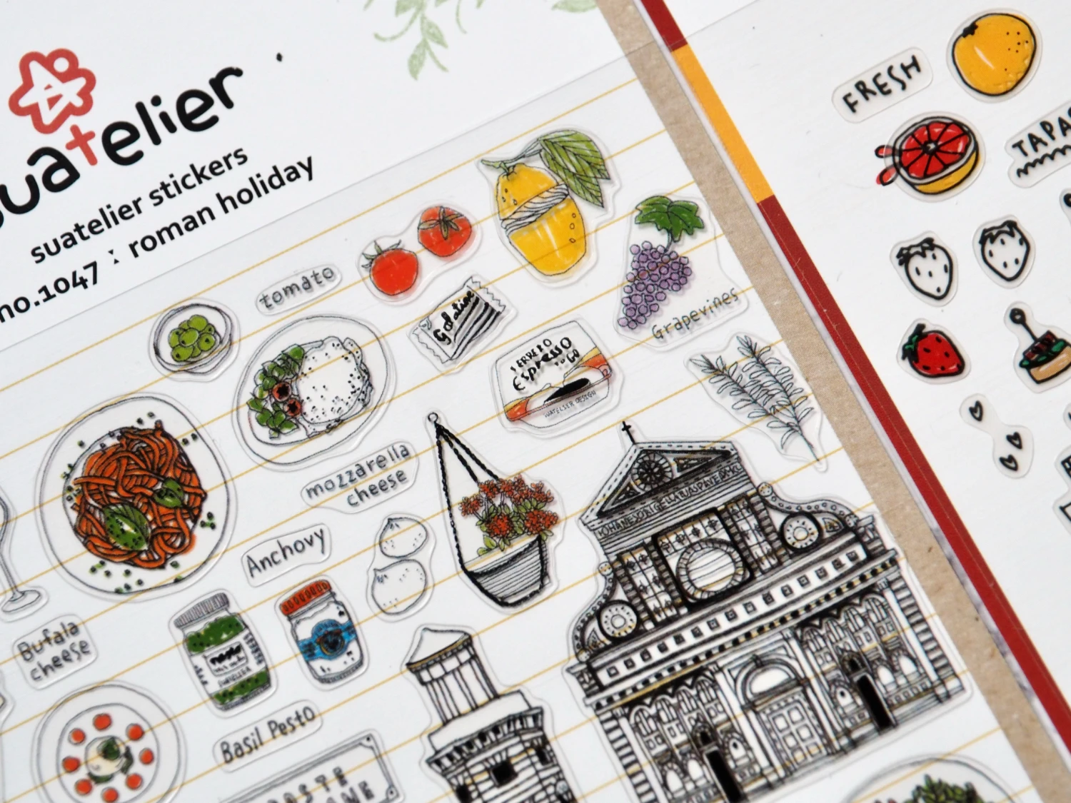 Korean Import Suatelier European Travel City Seoul Stickers Scrapbooking Diy Journal Dairy Cute Decor Stationery Sticker