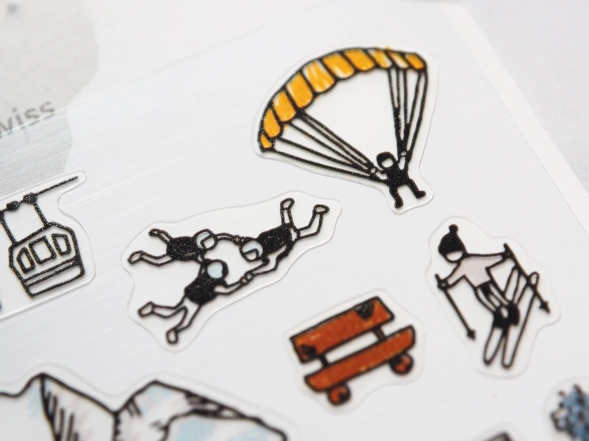 Korean Import Suatelier European Travel City Seoul Stickers Scrapbooking Diy Journal Dairy Cute Decor Stationery Sticker