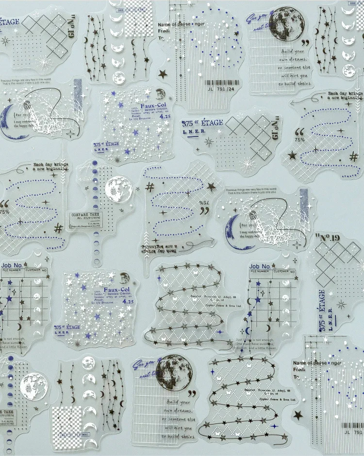 20pcs/lot kawaii Stationery Sticker Hazy traces junk journal Decorative Scrapbooking DIY Craft Sticker