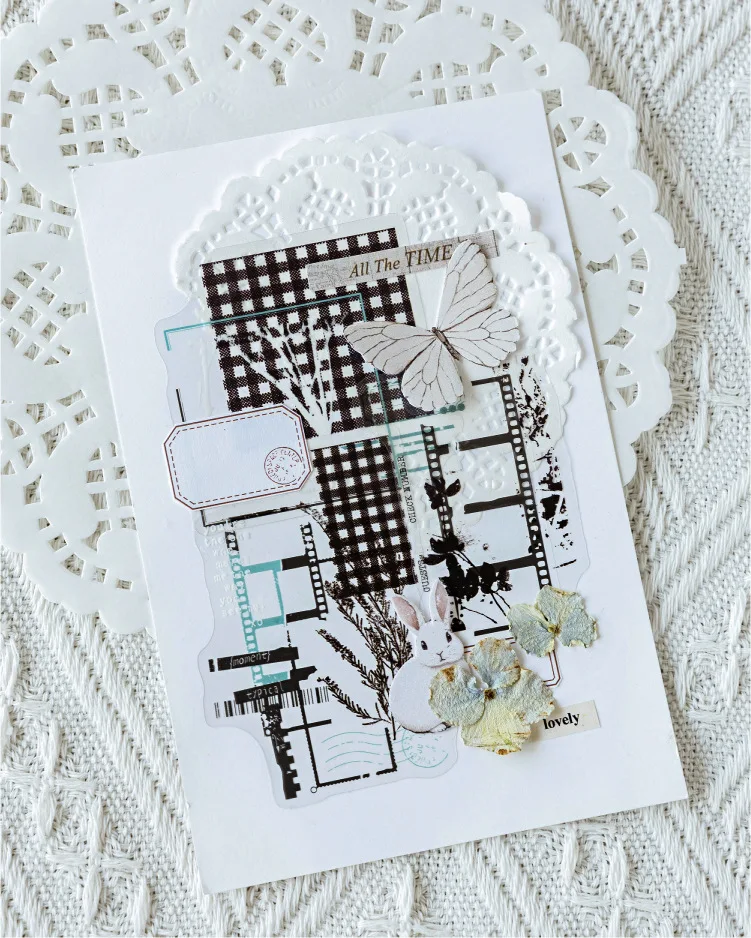 20pcs/lot kawaii Stationery Sticker Hazy traces junk journal Decorative Scrapbooking DIY Craft Sticker