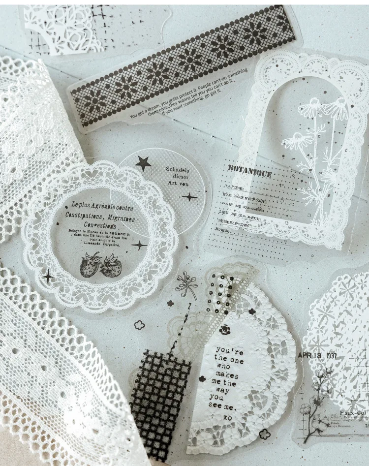 20pcs/lot kawaii Stationery Sticker Hazy traces junk journal Decorative Scrapbooking DIY Craft Sticker