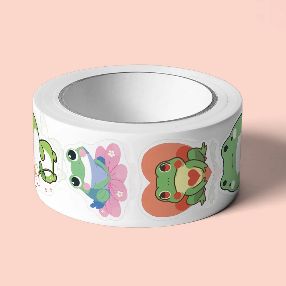 100-500pcs Cute Traveling Frog Cartoon Graffiti Stickers DIY Phone Guitar Laptop Notebook Suitcase Waterproof Sticker Kids Toy